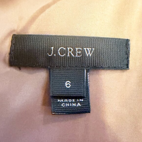 J.Crew Camel Double Serge Wool Fit & Flare Dress Sleeveless Sz 6 - Picture 6 of 11